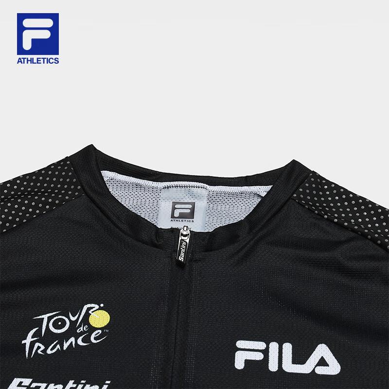FILA Men's Slim Fit Cycling Short-Sleeve Knit Top