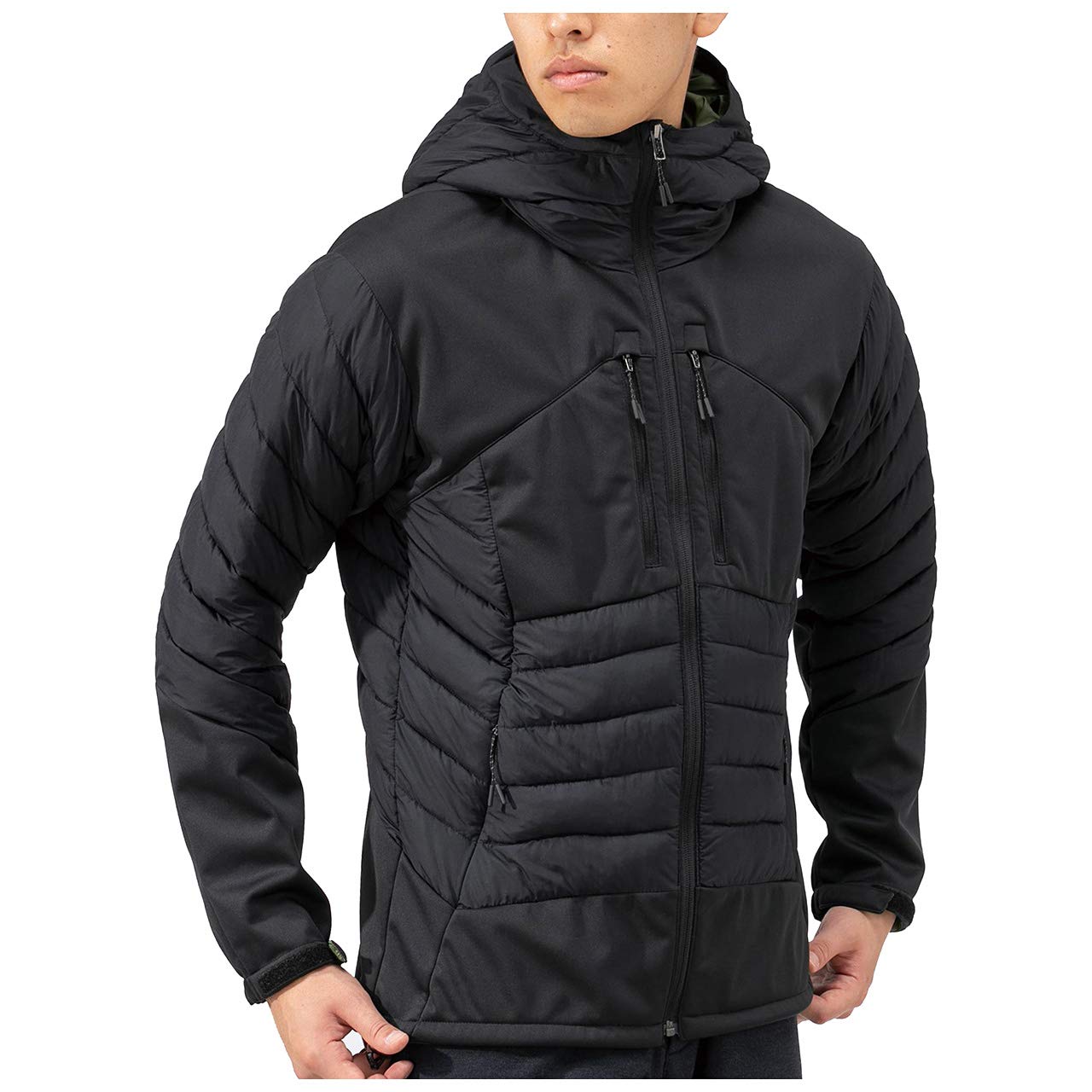 

Mizuno Breath Thermo Techfill Hybrid Go to by for Outdoor Travel Jacket, B2ME9545, Men s, Black, Medium,