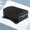 Caixa de concha de metal com ventilador de resfriamento Kit de dissipadores de calor Caixa de resfriamento passiva/ativa Caixa de armadura de liga de alumínio adequada para Raspberry Pi 5