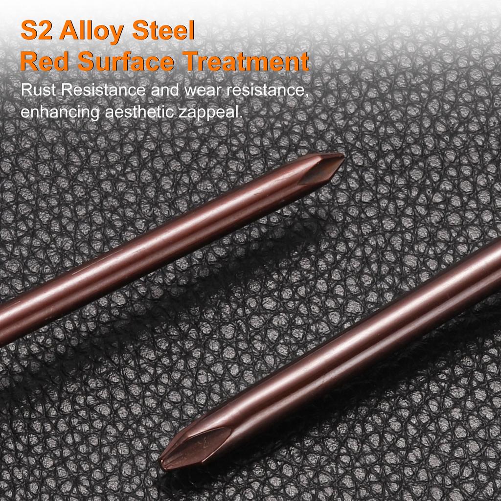 4pcs Y3/Y4/Y5/Y6 U1.7-2.6 Y Tip U-Type Triangle Screwdriver Magnetic Tip Screwdrivers S2 Alloy Steel DIY Repairing Hand Tools