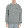 Nike Logo Embroidered Round Neck Raglan Sleeve Fleece Pullover Sweatshirt Men Sweatshirt Gray AQ9564-063