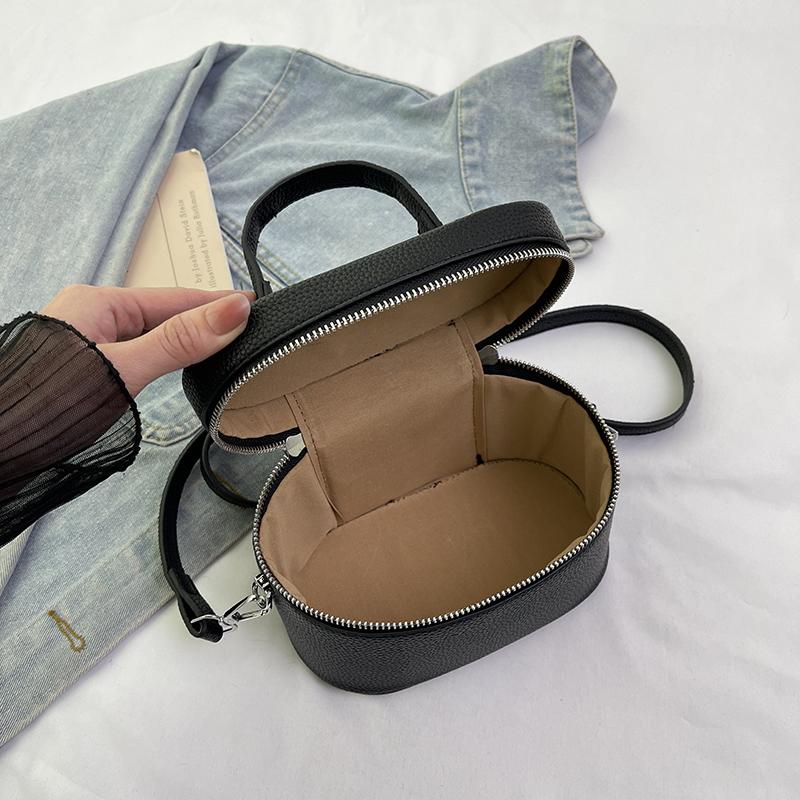 Lichee Pattern Leather Women's Crossbody Bag Fashion Mini Designer Handbag Quality PU Women's Small Phone Purse Box Lipstick Bag