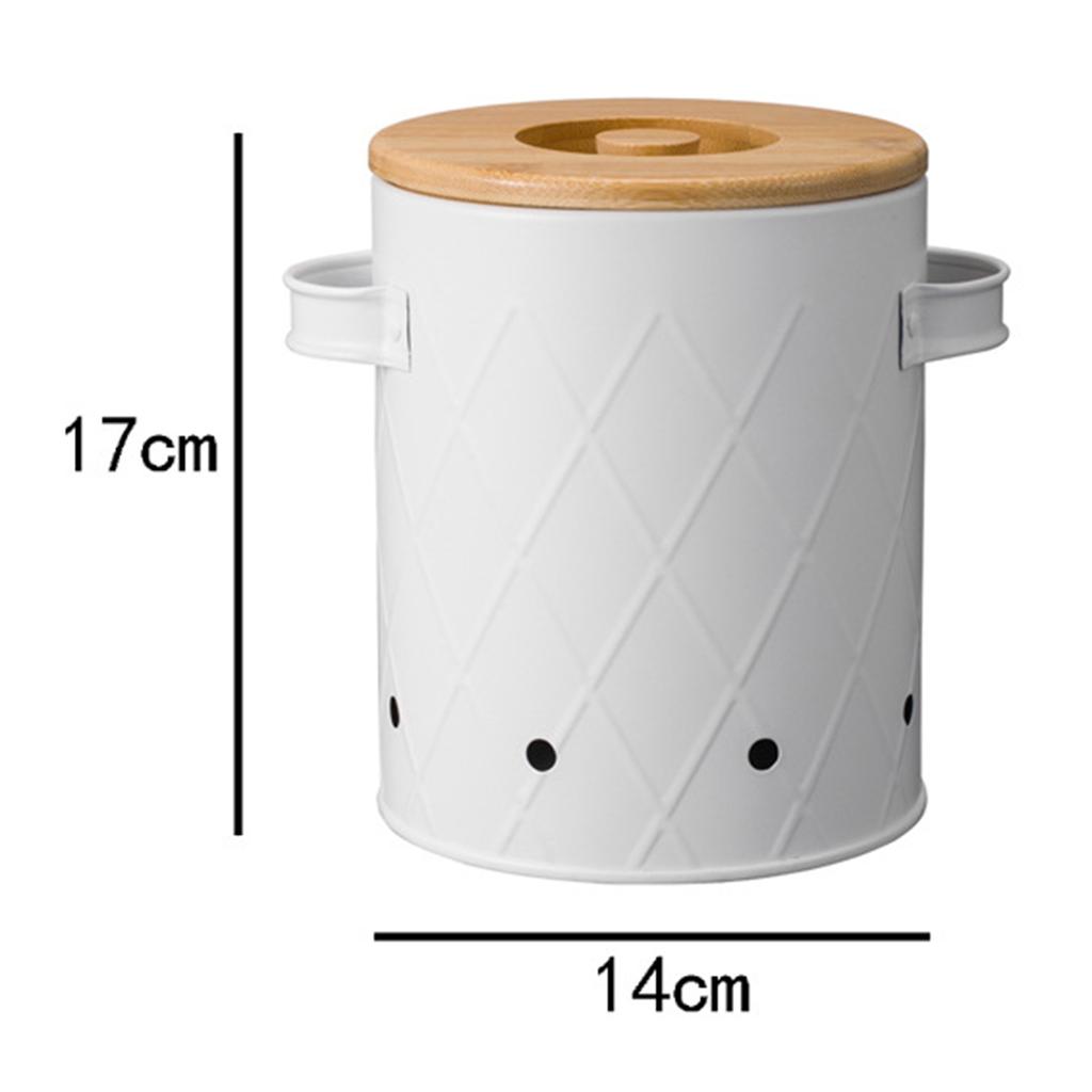 1/3 Pcs Garlic Potato Onion Keeper Fruit Pot/Storage Box Kitchen Storage Canisters Set Food Container Jars Buckets with Lid