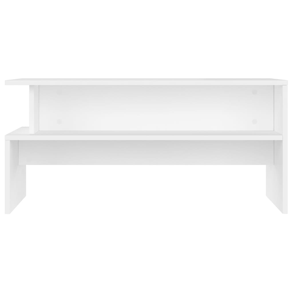 Vidaxl Stolik Kawowy, Biały, 90X55X42,5 Cm, Materiał Drewnopochodny