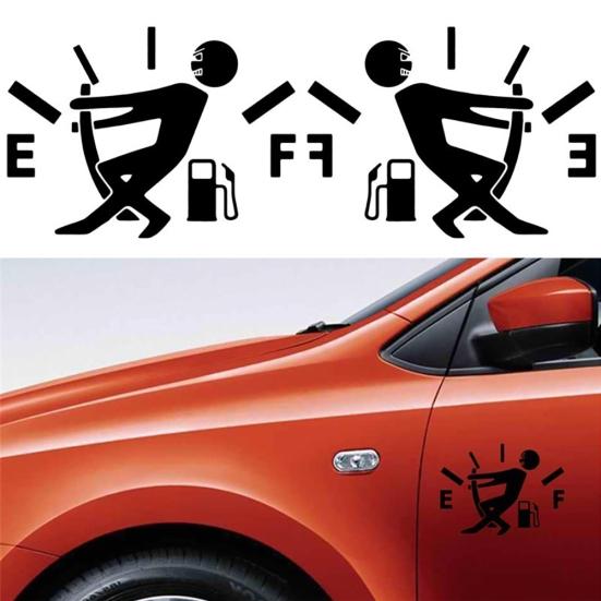 Lustige Tankanzeige-Körperaufkleber, Auto, Auto, wasserdicht, reflektierende Aufkleber, Dekoration