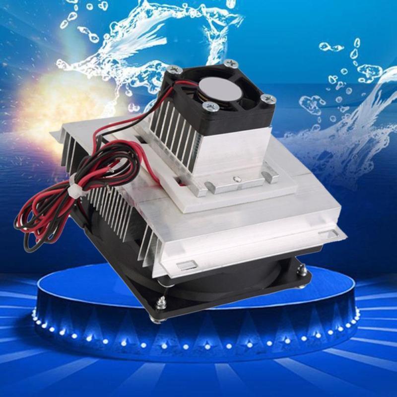 12V 60W Thermoelectric Refrigeration Cooling System Kit Electronic Cooler Fan