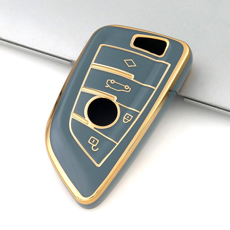 4 Buttons For BMW G20 G30 E46 E60 E90 X3 X5 X6 F15 F16 F45 F46 7 Series G11 F48 F39 New TPU Car Key Case Cover Shell Protector