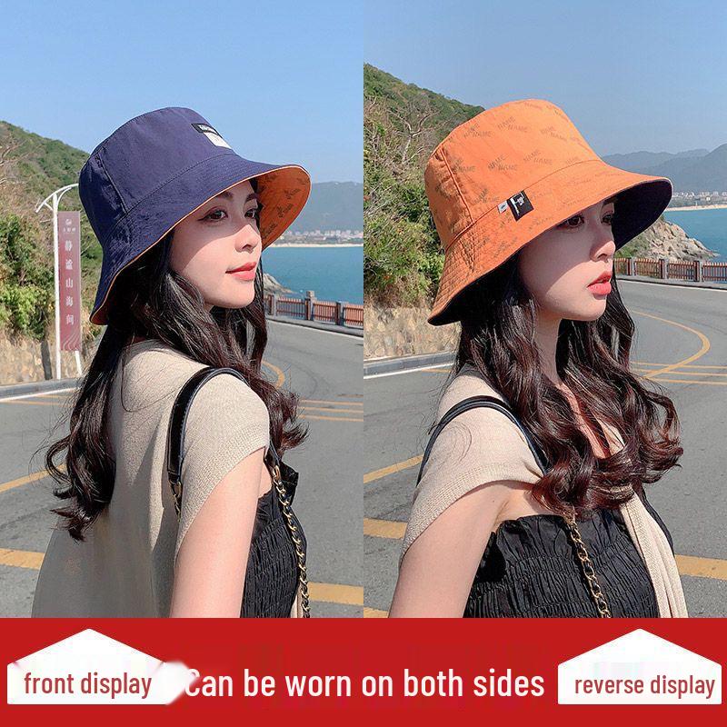 

Двусторонняя женская шляпа-панама - Милая, универсальная шляпа-ведро от солнца для путешествий One Size