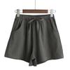 Sommer Shorts Hohe Taille Streetwear Schnell Trocknend Einfach Weiter Beinteil Damen Lässig Outdoor