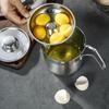 Egg White Separator | Multiple Eggs Separator Stainless Steel,Large-Capacity Separator with Lid and Handle, for Meringue, Cake, Kitchen