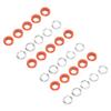500 Sets 8mm Grommet Eyelet Kit Rust Prevention Metal Leather Grommets Kit Eyelets Tool Kit for Repairing Decorating