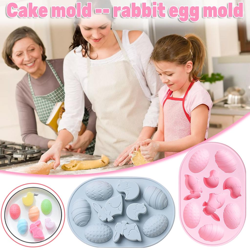  Silicone  Easter Day Series Chocolate Baking Epoxy 