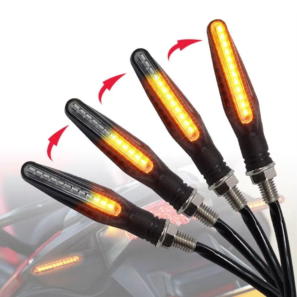 4Pcs 12V LED Motorcycle Turn Lamp Universal Motorcycle Signal Lamp Signal Indicators Lights Outdoor
