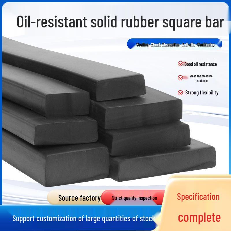 Nitrile Solid Rubber Sealing Strip: Shock Absorbing, Oil Resistant, Anti-Slip, Waterproof, Pressure Resistant Marine Seal.