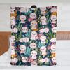 Cartoon Axolotl Blanket Kawaii Ocean Animal Throw Blankets for All Season Seaweed Aquarium Soft Flannel Sofa Blanket for Kids