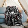 Personalized Custom Name Blanket - Horror movies Print Design,Blanket for Sofa,Bed,Travel,Camping - Soft and Warm, Great Gift