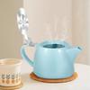 550ml Ceramic Teapot With Detachable Tea Infuser Japanese Style Porcelain Teapot Smooth Surface Ceramic Tea Kettle for Home