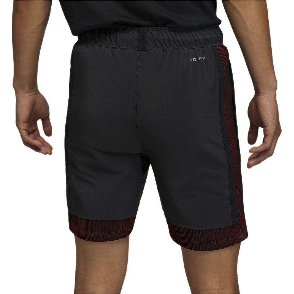 Jordan Ss22 Logo Drawstring Casual Shorts Men Bottoms Black DM1830-045