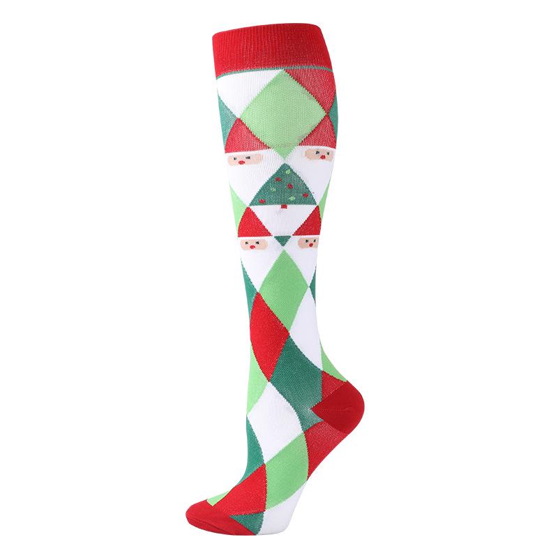 

Unisex Knee-High Compression Socks for Christmas & Halloween S/M