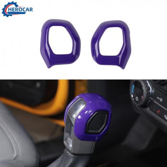 Inner Gear Shift Knob Head Cover Decoration Trim for Ford Bronco +Purple