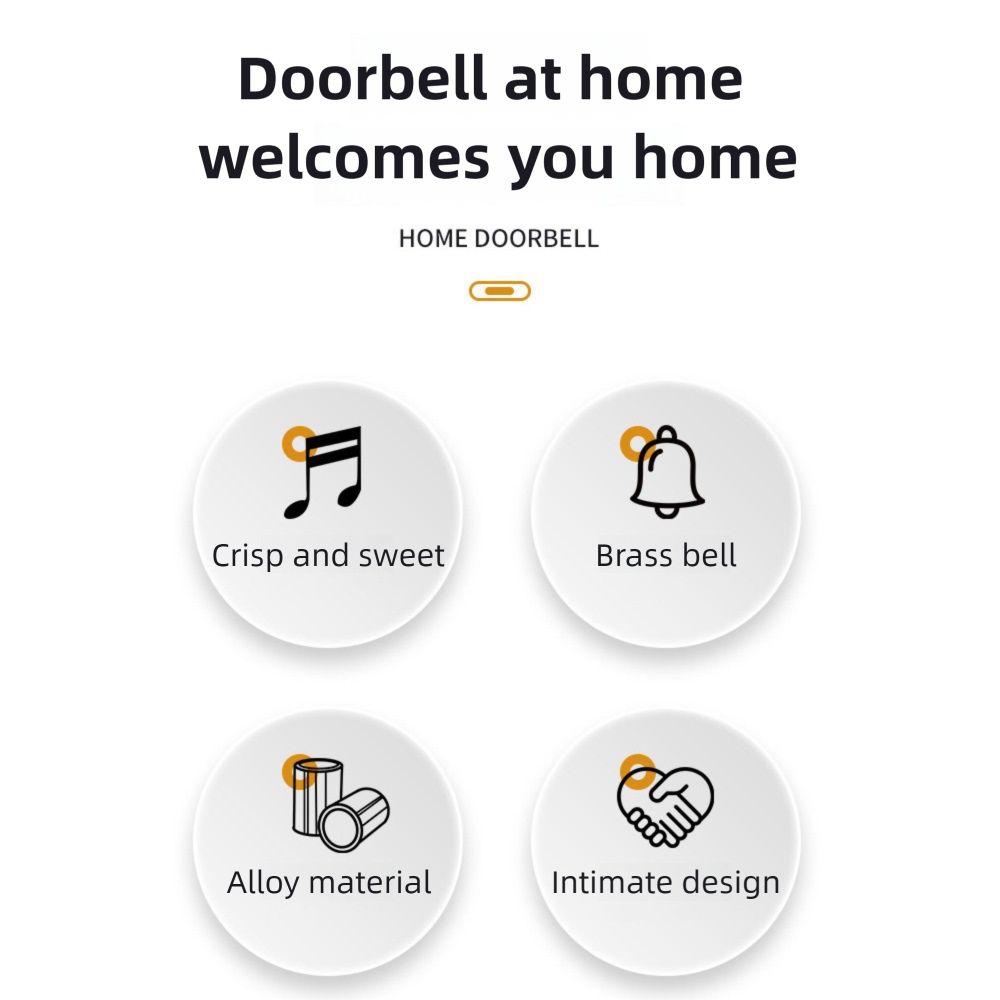 Magnetic Door Bell Decorative Wind Chime Creative Door Chime  for Door Wall