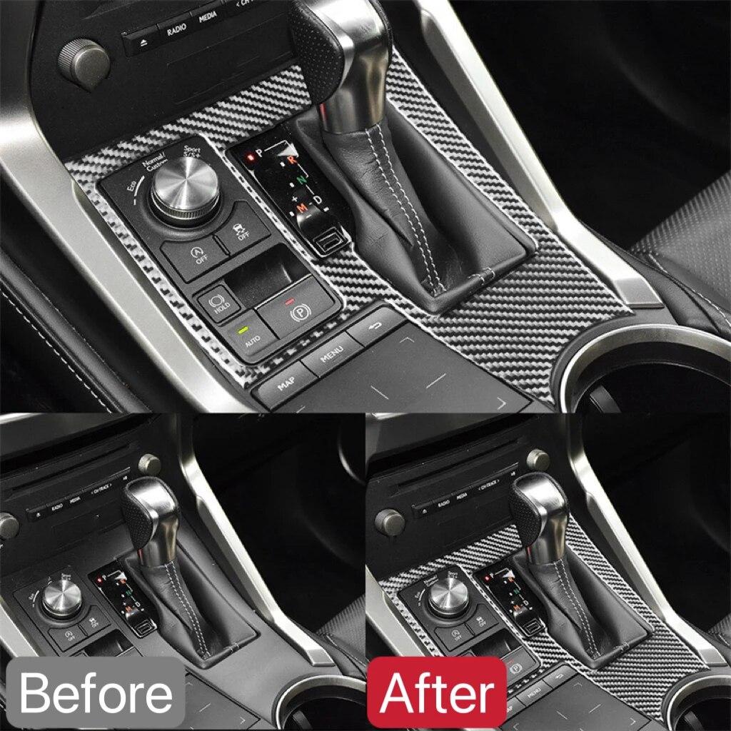 For Lexus NX 200 200t 300h 2014 2015 2016 2017 2018 Bil Girkasse Panel Dekor Klistremerke Dekal Deksel Trim Tilbehør