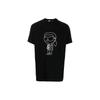 Character Pattern Crew Neck Straight Cut Short Sleeve T-Shirt Men Tops Black 755082532221991