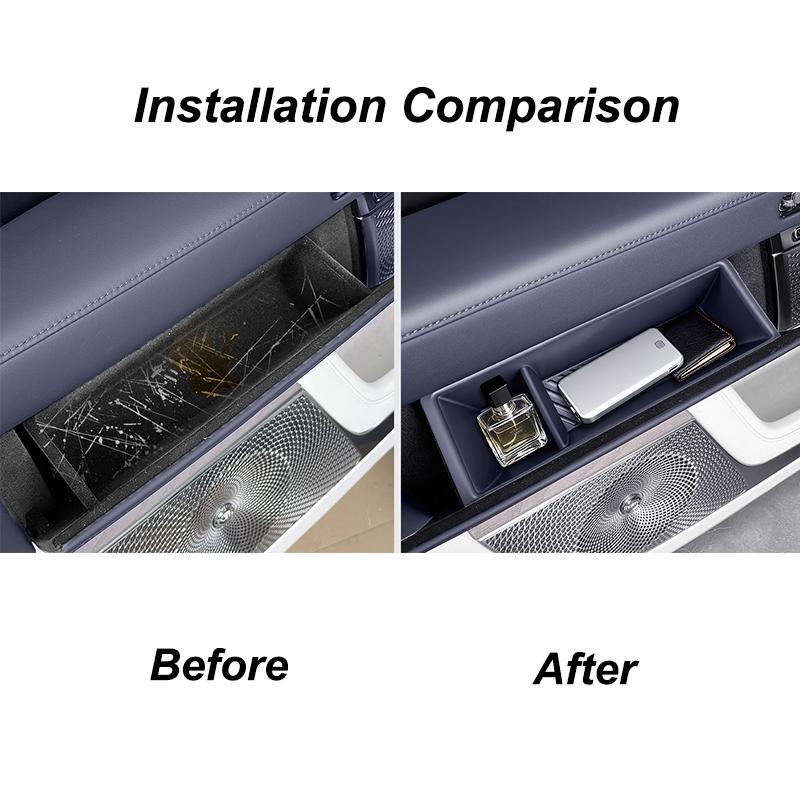 For Zeekr 9X 2025 2026 Silicone Storage Box for Car Doors Noise Prevention Hide Storage Interior Accessories