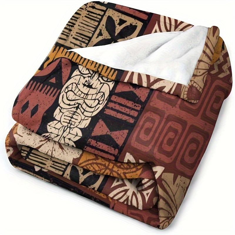 Vintage Tribal Bohemian Flannel Blanket Holiday Gifts Bedding Living Room Sofa Lazy Blanket