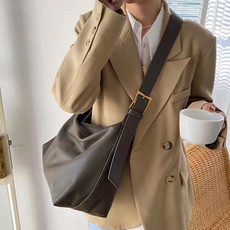 Vintage Pillow Design PU Leather Boston Torebka Damska Casual Duża Pojemność Ramię Crossbody Torby Modne Shopper Totes