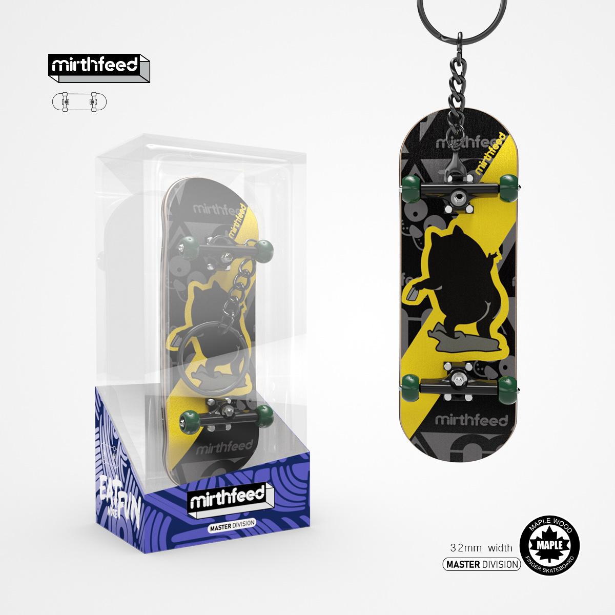 Houten Professionele Vinger Skateboard DIY Speelgoed Skateboard Park Technologie Onderdelen Deck Speciale Effecten Metalen Beugel Lagers Wiel