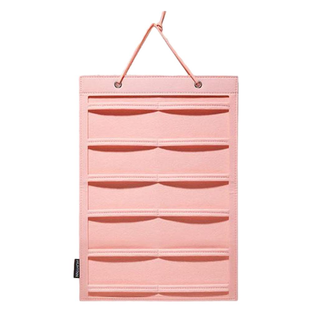 

Сумка для хранения резинок для волос, одноцветная сумка для заколок для волос для спальни Horizontal розовый