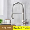 Black Gray Kitchen Sink Faucet Dual Mode Spout Pull Down 360° Rotation Faucet Deck Mounted Hot Cold Water Mixer Tap Torneira