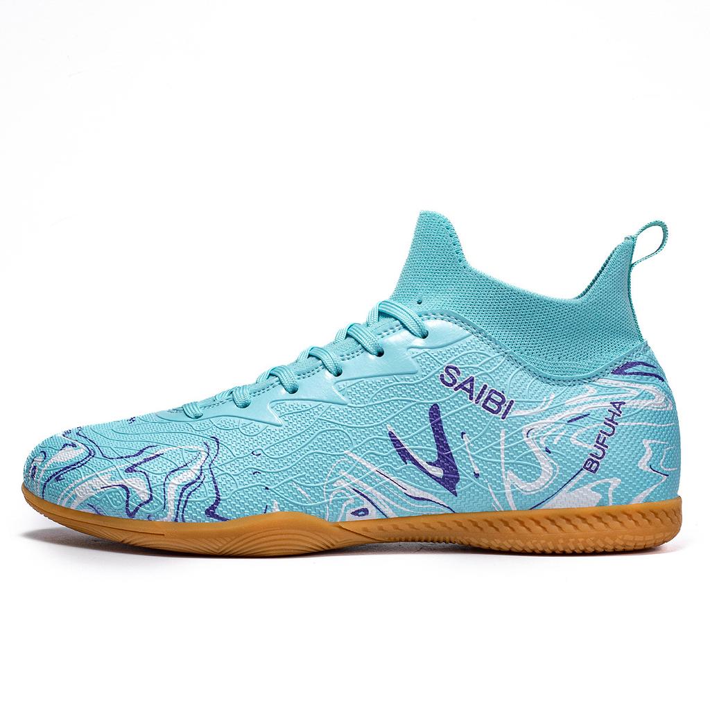 2025 graffiti color scheme boys and girls youth beef tendon sole football shoes indoor futsal football shoes
