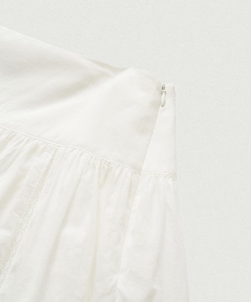 Deobanes Elin Lace Midi Skirt_Ivory