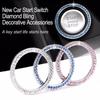 Ring Switch Button Decor Start Stop Engine Car Start Decorative Circle Decorative  Ring