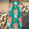 Cartoon Animal Patterns Beach Towel Colorful Bath Towels For Girl Microfiber Quick Dry Sand Free Beach Yoga Spa Gym Pool