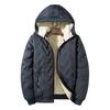 Fleece Autumn and Winter Thickened Padded Clothing Hooded Padded Clothing Men's Lamb Fleece Outdoor Sports Padded Jacket Casual Jacket