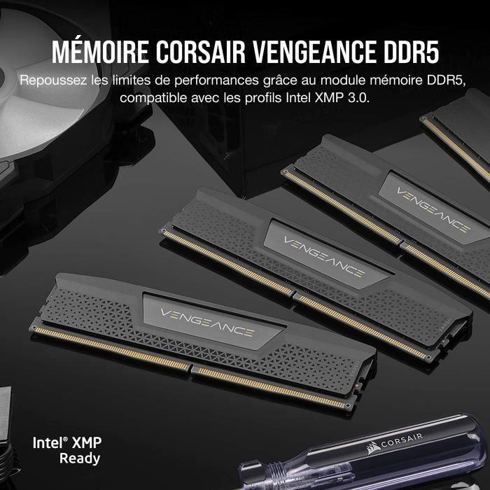 RAM Memory - CORSAIR - Vengeance RGB DDR5 RAM 32GB (2x16GB) 6000MHz CL30 - Black