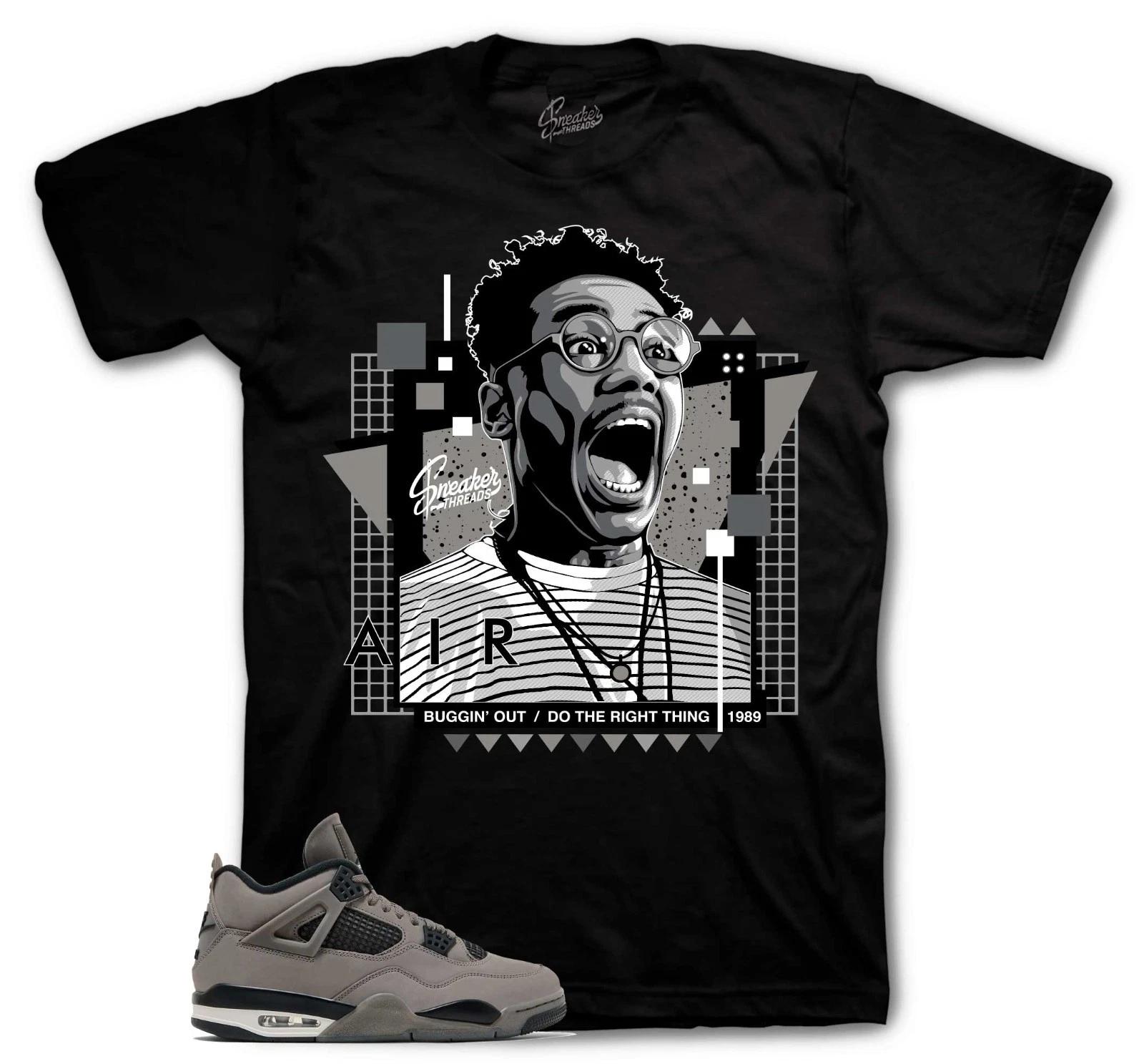 Shirts To Match Retro 4 Cave Stone AJ4 Sneakers - Buggin Out Sneaker Tees XL