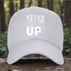 Gib Niemals Auf Motivation Grafik Baseballkappe Polyester Outdoor Lässig Verstellbare Mütze für Unisex Erwachsene
