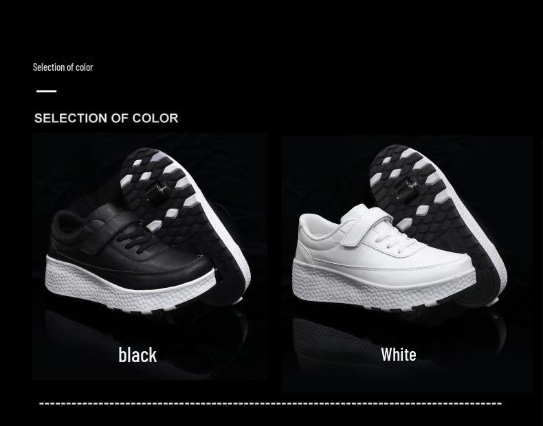 Çocuklar ve Yetişkinler İçin Çift Tekerlekli Paten Ayakkabıları - Şarj Edilebilir ve Evrensel Uyum