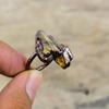 Citrine Rough Ring Electroformed Copper Ring Handmade Ring Copper Jewelry Adjustable Ring Gemstone Ring Gift For Women Electroformed Jewelry