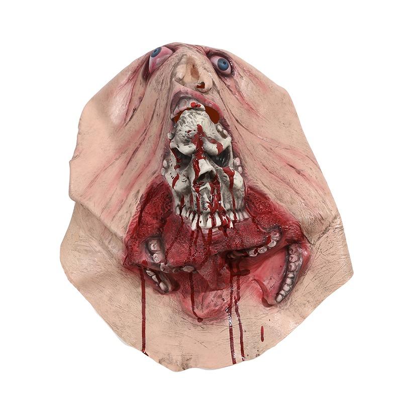 The Nun Latex Mask With Headscarf Crucifix Terror Face Masks Scary Cosplay Thriller Antifaz Para Fiesta Horror Mascara Cross