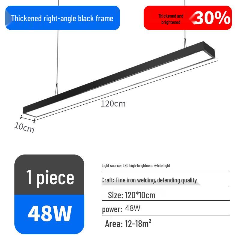 Ultra-Bright LED Pendant Light for Office, Barber Shop, Classroom, Gym, and Supermarket Ceilings