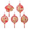 Festive Spring Festival Entryway Hanging Ornament Minimalist Wall Decor for Chinese New Year Home Celebration
