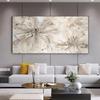 Golden Flower Abstract Home Decor Oil Painting Printed On Canvas Wall Art for Living Room Modern Posters Vintage Quadros Nordic