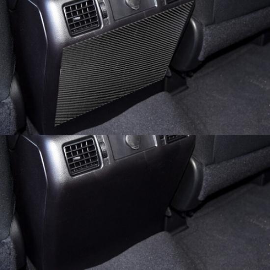 Carbon Fiber Rear Seat Air Vent Bottom Interior Trim For TOYOTA TUNDRA 2014-18