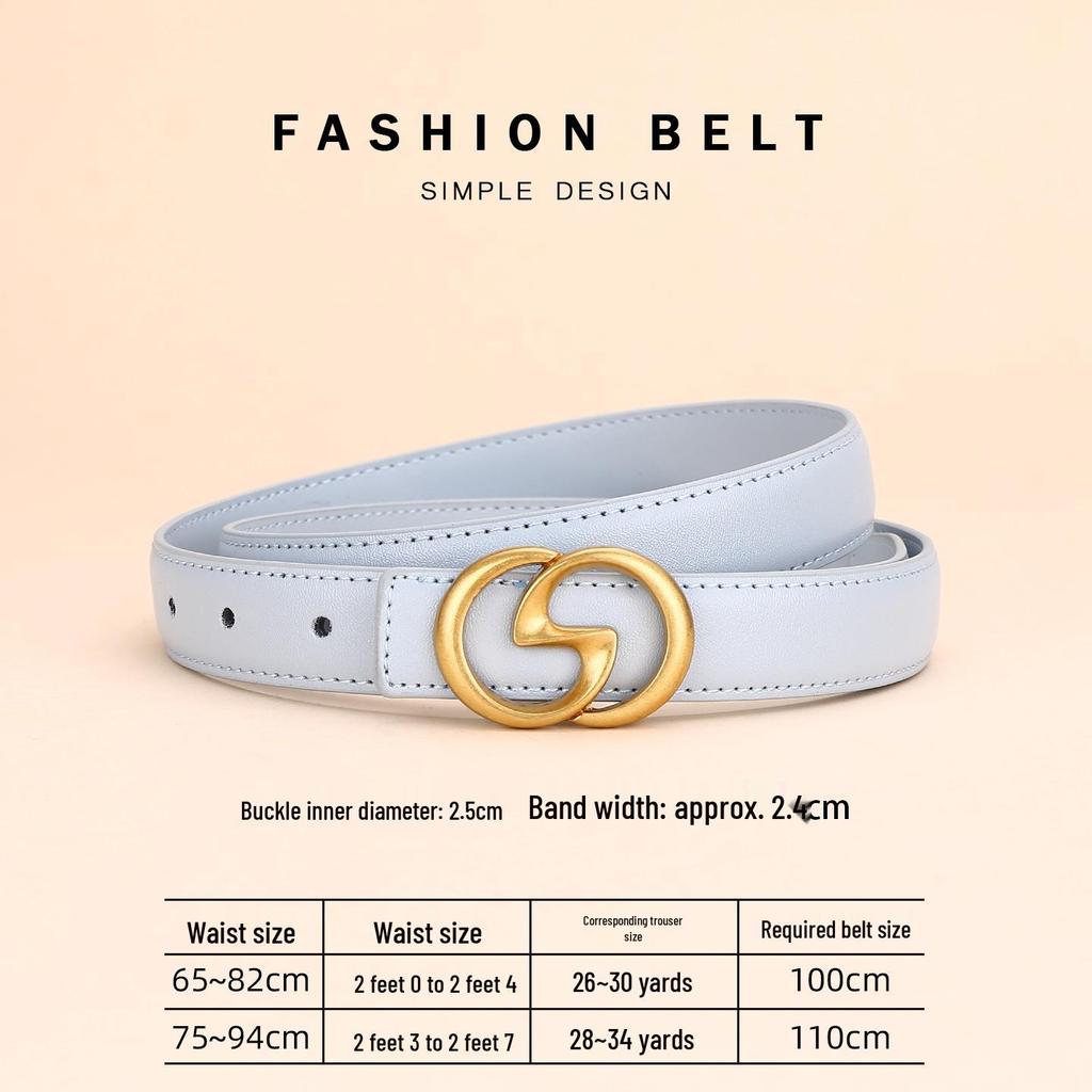 Women's Angola Red Genuine Leather Waist Belt - Fashionable, Versatile, and High-End Cowhide Accessory for Suits and Coats