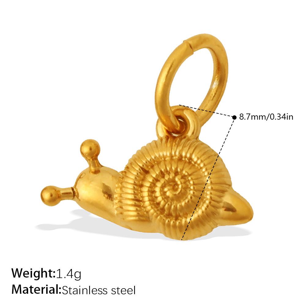 Exquisite Small Animal Series Pendant Stainless Steel Rhinestone Zircon Elephant Butterfly Diy Accessories